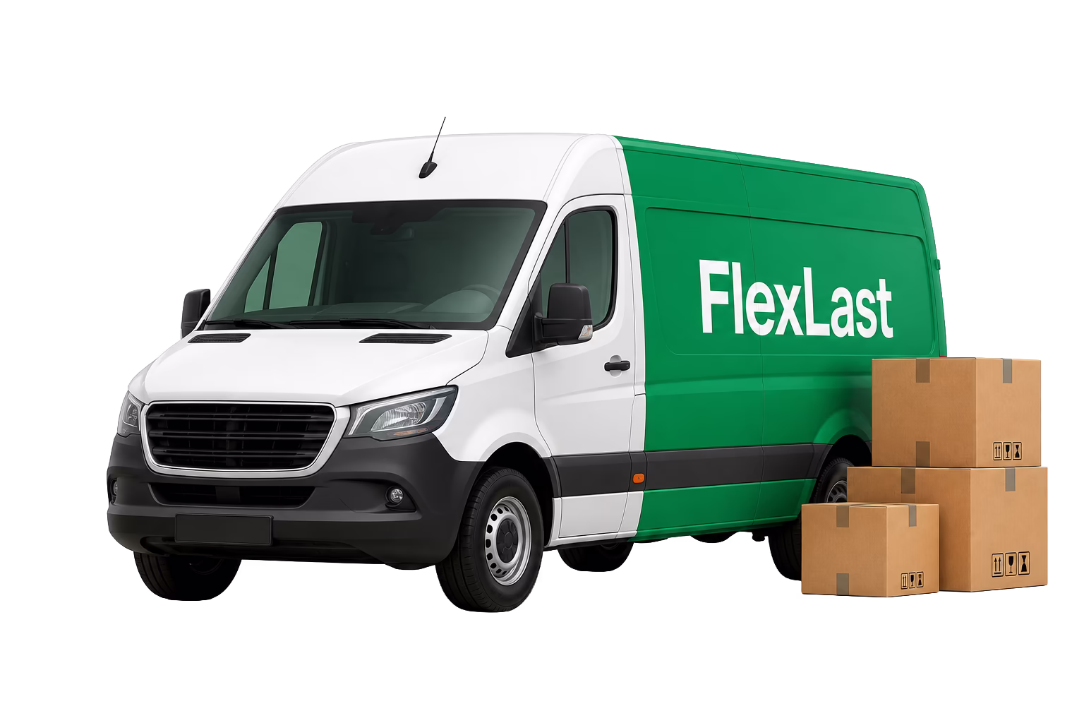 FlexLast Transporter mit Paketen